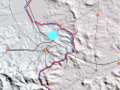 Ypres Salient map highlighting the location of Kitchener's Wood.