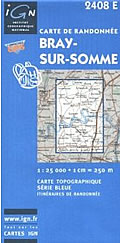 Image of IGN Series Bleu Map 2408 E ~ Bray-sur-Somme