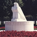 Monument at St. Mihiel U.S. military cemetery, France.