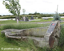 John McCrae seat at the Allied Special Forces Association Memorial Grove.