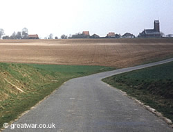 Trench line at Thiepval on the Somme battlefields.