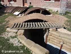 WW1 trench at Ocean Villas.