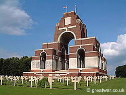 Thiepval Memorial, Somme battlefields, France.