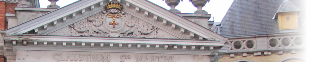 Detail of the Cloister Gate (Kloosterpoort) to St. Martin's monastery.