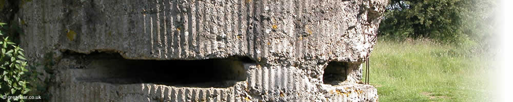 Remains of a bunker at Hill 60 Battlefield Memorial Site, Zillebeke