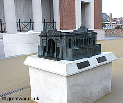 Replica model of the Menin Gate in bronze.