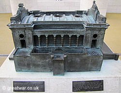 Bronze replica of the Menin Gate Memorial to the Missing.